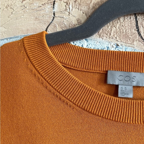 COS Fall Orange Crewneck Sweater - Picture 7 of 14